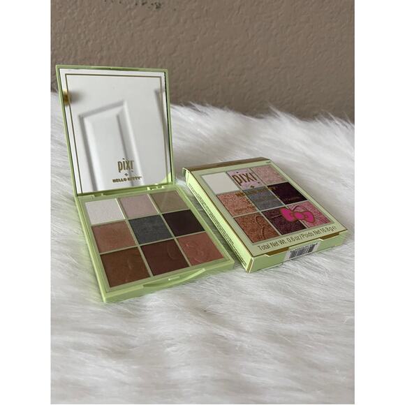 Pixi + Hello Kitty Eye Effects Shadow Palette 0347 Harmony Hues 9 Shades - NIB - Picture 1 of 8